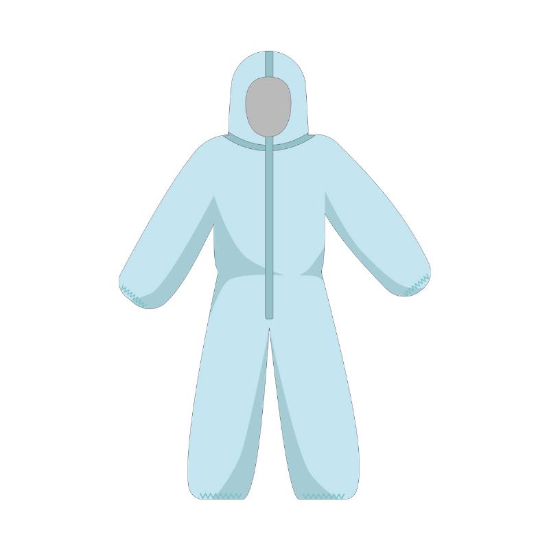 Комбінезон медичний захисний (УЗ-спайка) Taipan-Pharm нестерильний комбінований Ламін. спанбонд-40+СМС-30 г/м2, р-р S